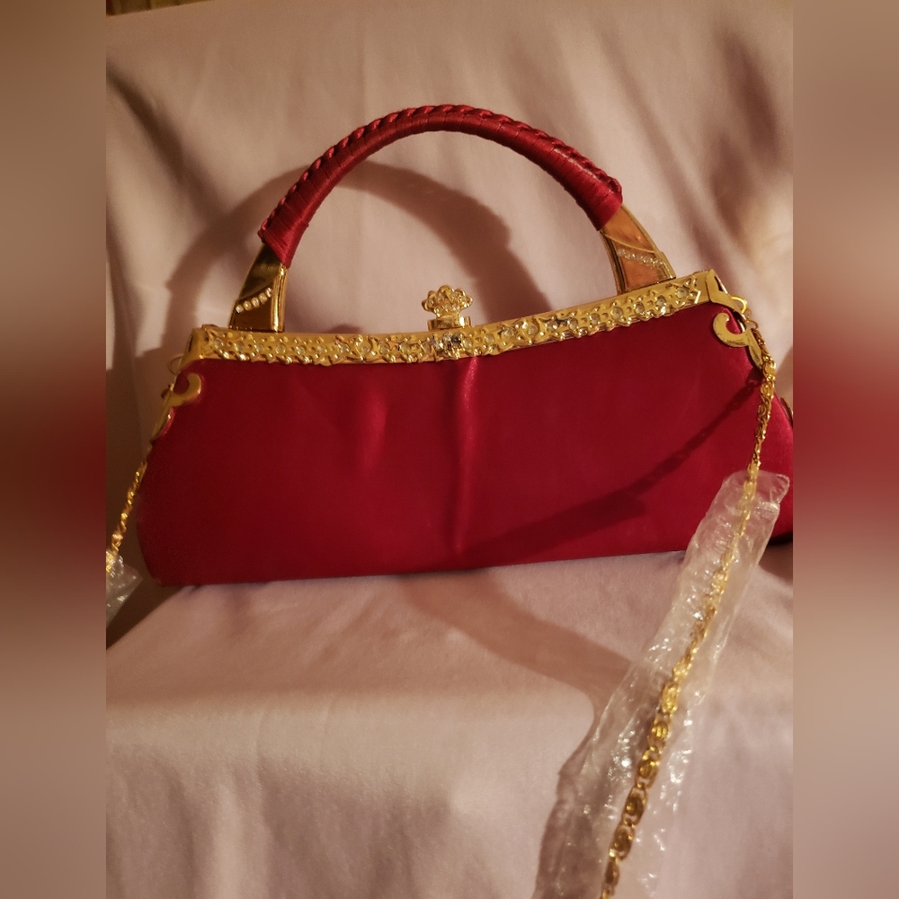 Purse red. Clutch